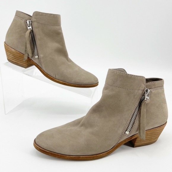 Sam Edelman Women’s Packer Ankle Boot Putty Leather Ankle Bootie Size 10.5 - Picture 2 of 9